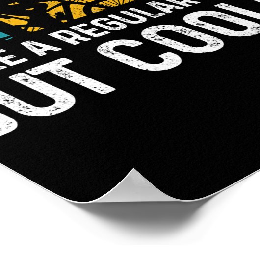 Mannen triatlon vader als een gewone vader maar ko poster (Hoek)