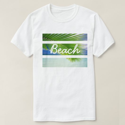 Mannen Tropical Beach Shirt (Design voorkant)