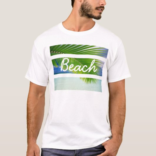 Mannen Tropical Beach Shirt (Voorkant)