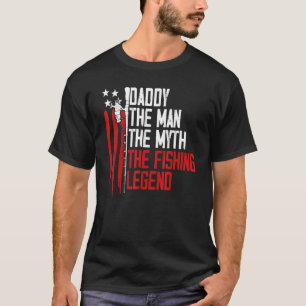 Mannen Trots Papa Vader De Vislegende 4 Juli T-shirt