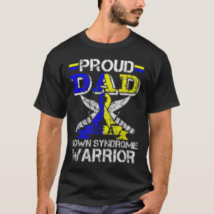 Mannen trots papa van een downsyndroom krijger kos t-shirt