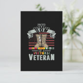 Mannen trots zoon van een Viëtvinnse vaderdag RSVP Kaartje (Staand voorkant)