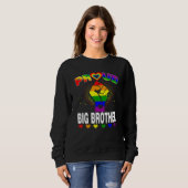 Mannen trotse Big Brother Rainbow LGBT Gay Pride M Trui (Voorkant volledig)