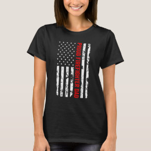 Mannen trotse brandweerman vader brandweer brandwe t-shirt