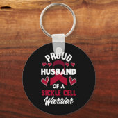 Mannen trotse man van een sikkelcel krijger sikkel sleutelhanger (Achterkant)