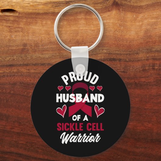 Mannen trotse man van een sikkelcel krijger sikkel sleutelhanger (Achterkant)
