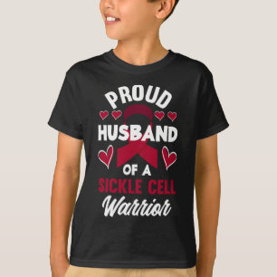 Mannen trotse man van een sikkelcel krijger sikkel t-shirt