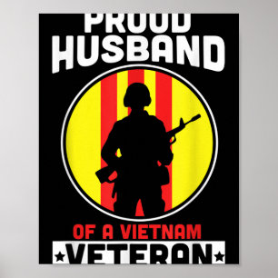 Mannen trotse man van een Vietnamese veteraan Poster