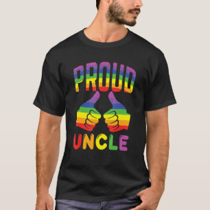 Mannen trotse oom LGBT Pride Family Support Pride T-shirt