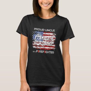 Mannen trotse oom van een brandweerman 2022 t-shirt