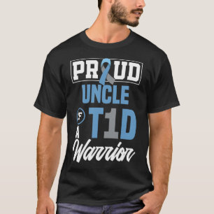 Mannen trotse oom van een T1D-strijder Diabetes Aw T-shirt