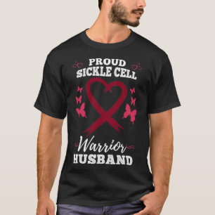 Mannen trotse sikkelcel krijger man sikkelcel t-shirt