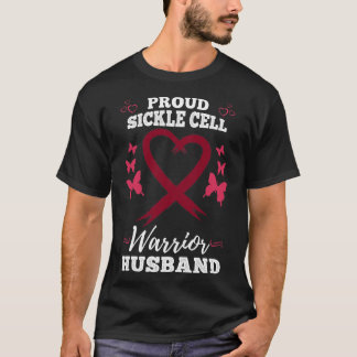Mannen trotse sikkelcel krijger man sikkelcel t-shirt
