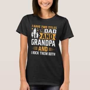 Mannen trotse vader en opa T-shirt een speciale va