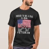 Mannen trotse vader G Da OEF OIF veteraan retro Am T-shirt (Voorkant)