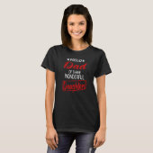 Mannen trotse vader van drie prachtige dochters va t-shirt (Voorkant volledig)