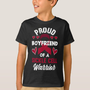 Mannen trotse vriend van een sikkelcel krijger zie t-shirt