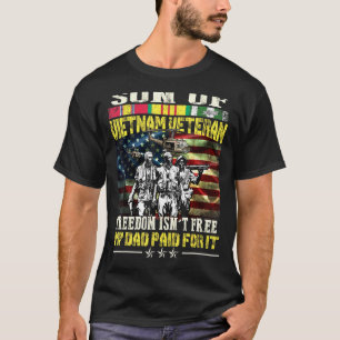 Mannen trotse zoon van Vietnam veteraan vader - Vr T-shirt