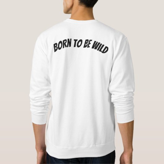 Mannen trui met volledige mouwen (Achterkant)