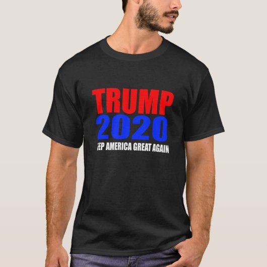 Mannen Trump 2020 Keep America Great T Shirt (Voorkant)