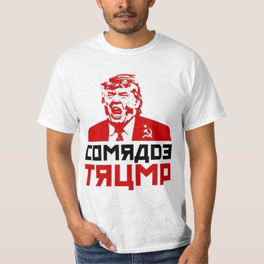 Mannen Trump T-Shirt: "COMRADE TRUMP" T-shirt (Voorkant)