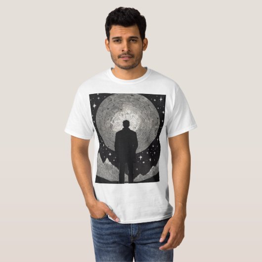 Mannen Tshirt schets ontwerp (Voorkant volledig)