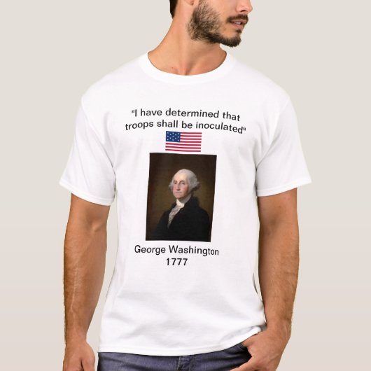 Mannen TShirt - Washington Vaccination Order 1777 (Voorkant)