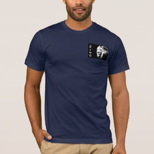 Mannen TShirts Navy Blue Modern Pop Art Lion Head