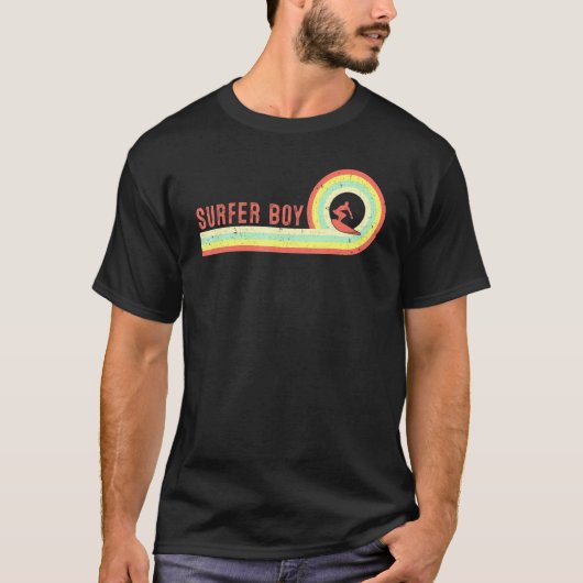 Mannen Tu Surfer Boy Wave Surfing Surf Beach Costu T-shirt (Voorkant)