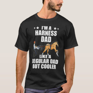 Mannen Tuigpaardrennen Vader Vintage Equitatie Dra T-shirt