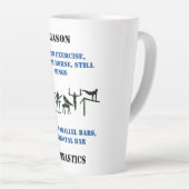 Mannen Turnen Latte Mok (Rechterhoek)