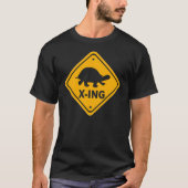 Mannen Turtle Crossing t-shirt (Voorkant)