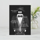 Mannen Tuxedo Birthday Kaart (Staand voorkant)