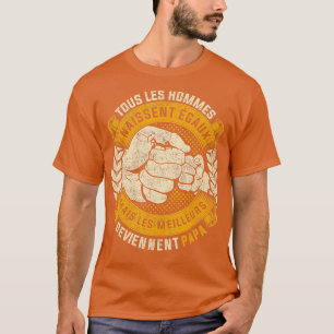 Mannen twee meisjes Pap Humor Pap Mannen Funny Fat T-shirt