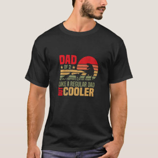 Mannen Tyrannosaurus rex dinosaur Pap van 2 Kinder T-shirt