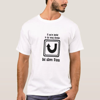 Mannen U Draai T Shirt