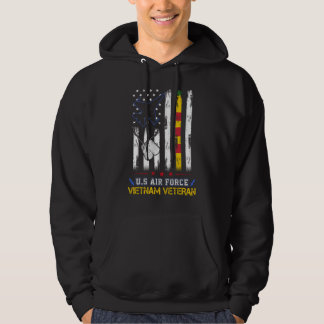 Mannen U.S. Air Force Vietnam Veteran, USAF Vetera Hoodie