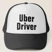 Mannen Uber Driver Baseball Pet Black Trucker Hat (Voorkant)