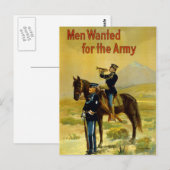  Mannen uit de Eerste Wereldoorlog Gezocht voor he Briefkaart (Voorkant / Achterkant)