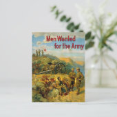  Mannen uit de Eerste Wereldoorlog Gezocht voor he Briefkaart (Staand voorkant)
