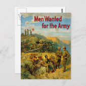  Mannen uit de Eerste Wereldoorlog Gezocht voor he Briefkaart (Voorkant / Achterkant)