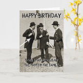 mannen UIT DE JAREN 1890 DIE TOASTEN MET BIER HAPP Kaart (Gele Bloem)