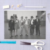  Mannen uit de jaren '20 in topresthatpapier Tissuepapier (Craft)