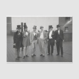  Mannen uit de jaren '20 in topresthatpapier Tissuepapier