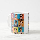 mannen uit de jaren 80 koffiemok (Voorkant links)