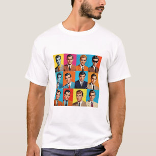 mannen uit de jaren 80 t-shirt