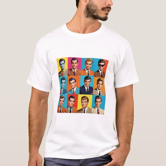 mannen uit de jaren 80 t-shirt (Voorkant)