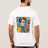 mannen uit de jaren 80 t-shirt (Achterkant)