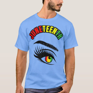 Mannen uit de Juntetiende zwarte geschiedenis Vrou T-shirt