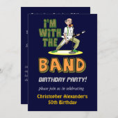 Mannen uitnodiging van Funny Birthday (Voorkant / Achterkant)